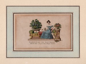 Vennskap skal alltid pryde dine kvelder, Augsburg, ca. 1830 (gravering) av Unbekannter Künstler