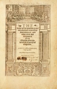 Frontispice av 'The Book of Common Prayer' av Unbekannt
