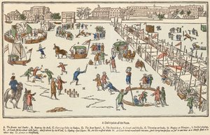 Frostmesse på Themsen av Unbekannter Künstler