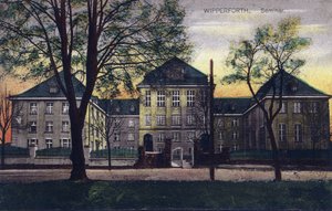 Tyskland, Wipperfurth: utvendig utsikt over "Altes Seminar" bygget i 1910-1911 - Postkort 20. århundre av Unbekannt