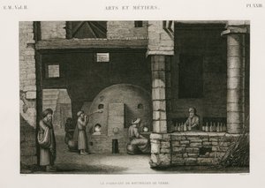 Glass Manufacture Glassworks, Egypt, ca 1798 av Unbekannt