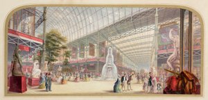 Great Exhibition 1851 "Interiør av den store utstillingen" av Unbekannt