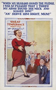 Great Temperance Meeting (farge litho) av Unbekannt