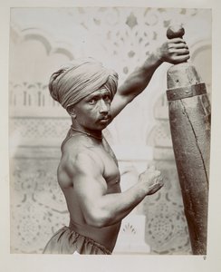 Gymnast fra Bombay Theatre of Varieties på India and Ceylon Exhibition, London av Unbekannter Künstler