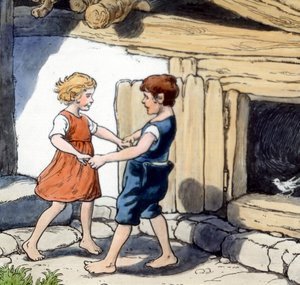 Hans og Grete av Unbekannter Künstler