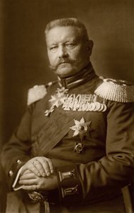 Historie. Tyskland. Generalen Paul von Hindenburg. Foto, Tyskland, ca. 1914-16. (postkort) av Unbekannter Künstler
