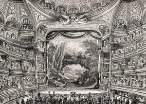 Teaterhistorie: Variétés Amusantes-teatret i Paris (nå Théâtre-Francais) av Unbekannter Künstler