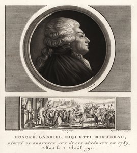 Ære Gabriel Riquetti, greve av Mirabeau av Unbekannt