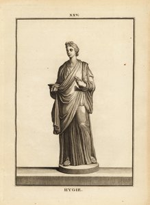 Hygieia, gresk og romersk gudinne for helse og renslighet, datter av medisinguden Asclepius av Unbekannt