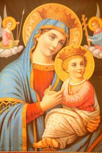 Ikon i Saint Bishoy koptiske kloster Egypt av Unbekannt