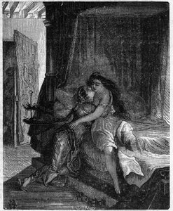 Illustrasjon av H de Hem for "" Les lettres d'Amabed"" 1769 i "" Tales"" av Voltaire (Francois Marie Arouet av Unbekannt