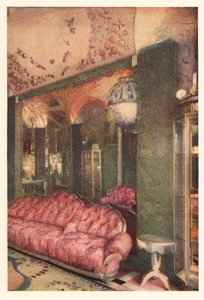 Interiør i Richard Hudnut-butikken, rue de la Paix, Paris 1928 (trykk) av Unbekannter Künstler