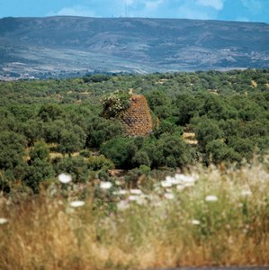 Italia, Sardinia-regionen, Oristano-provinsen, Nuraghe Crabia av William M. Timlin