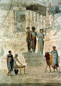 Jason og Pelias, fra huset til Jason, eller av de fatale kjærlighetene, Pompeii av Unbekannter Künstler