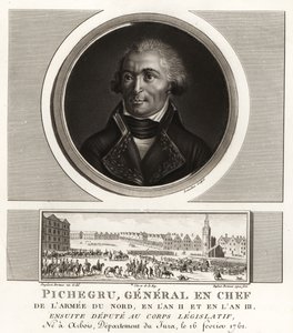 Jean Charles Pichegru, revolusjonær general og sjef for hæren i nord, sluttet seg senere til royalistene, døde i fengsel av Unbekannt
