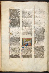 Josef av Arimathea forkynte for sine tilhengere fra historien om den hellige gral, ca 1315-1 av Unbekannter Künstler