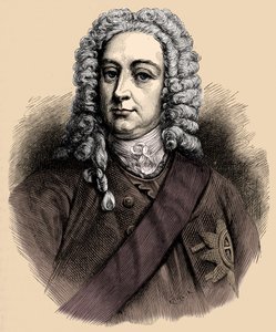 Kong George II - portrett av Unbekannter Künstler