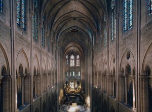 Notre Dame de Paris katedral, Paris 4. Bygging fra 1160, rehabilitering av Viollet Le Duc av Unbekannter Künstler