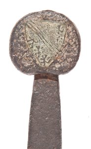 Senmiddelaldersk bredsverd, med tidligere vikingblad og bærende våpen til De Bohun-familien, Earls of Hereford og Essex, 11. - 14. århundre av Unbekannt