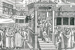Latimer forkynte før Edward VI av Unbekannter Künstler