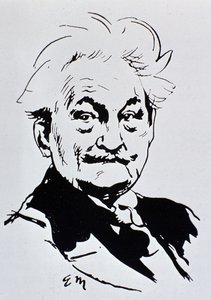 Leos Janacek (blekk på papir) av Unbekannt