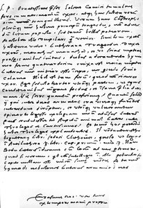Brev skrevet på latin fra Erasmus til Nicolaas Everaerts angående ekteskapet til Martin Luther, som sier at "Luther begynner å bli mildere ... det er ingenting så heftig som en kone ikke kan temme", skrevet i Basel, 24. desember av Unbekannt