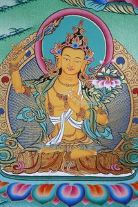 Manjushri, kunnskapens guddommelighet. Kopan kloster, Kathmandu, Nepal av Unbekannt