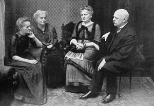 Marie Curie med broren og søstrene sine av Unbekannter Künstler