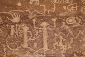Mesa Verde, amerikanske Petroglyphs Anasazi eller Pueblo forfedre