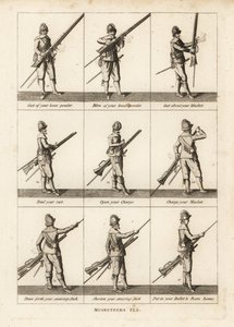 Militære øvelser av musketerer av Unbekannt