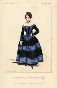 Frøken Stephanie som Madame Muller i Stella av Anicet Bourgeois, Theatre de la Gaite av Unbekannter Künstler
