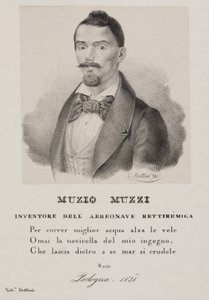 Muzio Muzzi, italiensk ballongfarer av Unbekannt