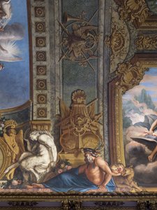 Mytologiske figurer. Malt dekor av Francois Perrier (1594-1649) av Unbekannt