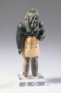 Mytologisk geni av fjellene, ca. 2200 f.Kr. (kalkstein og kloritt, diadem laget av meteorisk jern) av Unbekannt