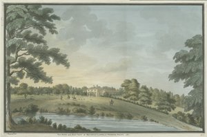 Needwood - Brickley Lodge: vannfargemaleri, 1786 av Unbekannt