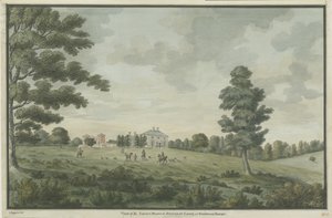 Needwood - Brickley Lodge: vannfargemaleri, nd [1786] av Unbekannt