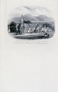Newland Church and Almshouses, Worcestershire (gravering) av Unbekannt