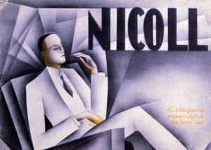Nicoll, menns eleganse i god smak, ca. 1930 (trykk) av Unbekannter Künstler