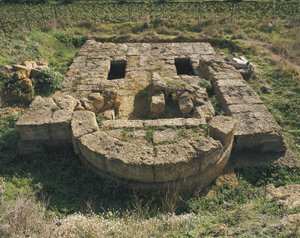Gamle ruiner av en basilika, Valley Of The Temples, Agrigento, Sicilia, Italia av Benjamin Baud