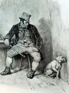 Oliver Twist, av Charles Dickens - illustrasjon av Unbekannter Künstler