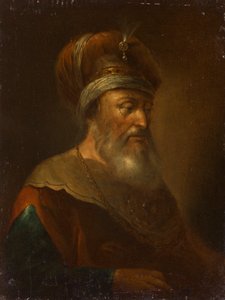 Orientale med turban av Unbekannter Künstler
