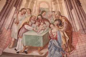Vår Frue av Assumpsjon kirke. Jesusbarnet i synagogen Cordon Frankrike av Unbekannt