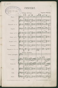 Paganini fiolinkonsert nr. 1, op. 6 av Unbekannter Künstler