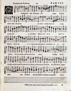 Side med partituret til Song of Solomon av Penderecki (ca. 1970-1973) av Unbekannter Künstler