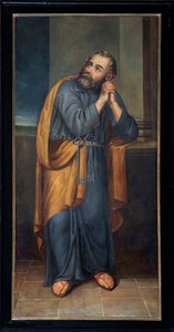 Sognekirke (Sankt Peters menighetskirke). Maleri. Sankt Peter. av Unbekannter Künstler