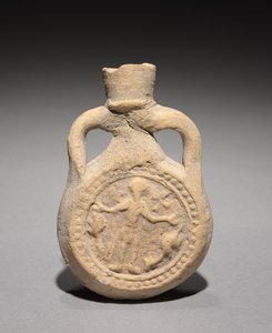 Pilgrimskolbe med Saint Menas, 500-700 av Unbekannt