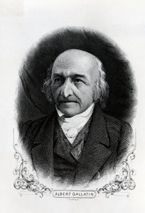 Portrett av Albert Gallatin (1761-1849) (gravering) av Unbekannt