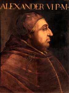 Portrett av pave Alexander VI (Rodrigo Borgia) av Unbekannter Künstler