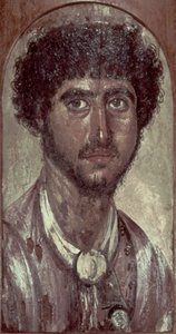 Portrett av en greker, fra Fayum, romano-egyptisk av Unbekannt