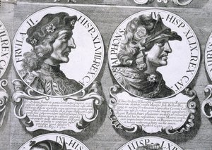 Portretter av Fruela II og Alfonso IV av Unbekannt